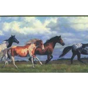  Galloping Horses Wallpaper Border