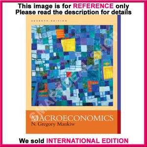Macroeconomics by N. Gregory Mankiw / 7th International Edition 