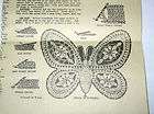 VINTAGE CROCHETED BUTTERFLY CHAIR PATTERN 6031 w/INSTRUCTIONS