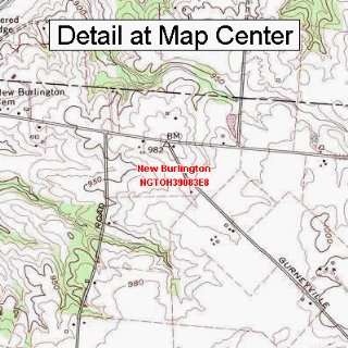 USGS Topographic Quadrangle Map   New Burlington, Ohio 