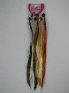   Hair Extensions Temporary Highlights 6 Colors on Hair Claw NWT  