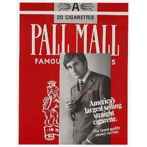  1970 Pall Mall Straight Cigarette Print Ad (6743)
