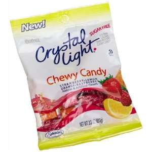Crystal Light Chewy Candy, 3.3 oz Bag, Uses Splenda, By Sorbee, Kosher 