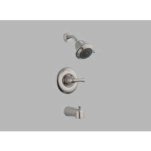  Classic Tub and Shower Faucet Trim in Stainless Steel 