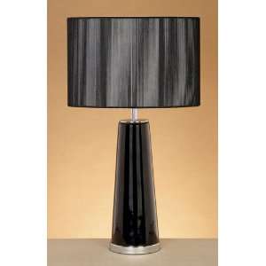  Metal/Glass Table Lamp 25H