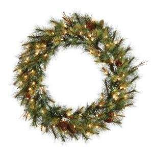 Vickerman 22364   36 Caribou Mix Pine Wreath 100CL (B114137) 36 42 
