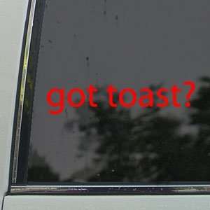  Got Toast? Red Decal Fits Scion Xb Honda Element Red 