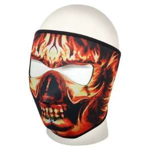  Face Mask   Skull with Flames Toys & Games