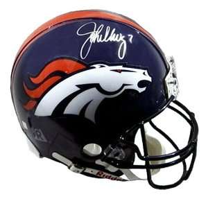 Mounted Memories Denver Broncos John Elway Signed Pro Helmet  