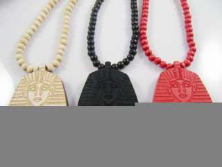 ROCK WOODEN KANYE WEST EGYPTIAN PENDANT GOOD WOOD STYLE CHAIN ROSARY 