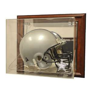  Dallas Cowboys Helmet Case Up Display, Brown   Acrylic 