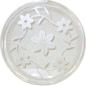  Floral Design 16 inch Tray, Clear