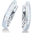 baguette diamond 14k white gold channel set anniversary wedding ring
