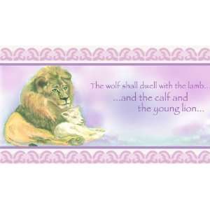  Lion and the Lamb Girl Wallpaper Border by Writings on the 