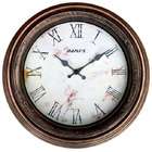 Maples Clock H801 Molded Wall Clock In Copper Antique Finish   14 Inch