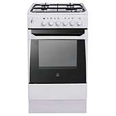 Indesit IS50GW Gas Cooker With Single Cavity Combined Grill