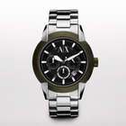   New Armani Exchange Silver Stainless Steel Bracelet Mens Watch AX1175