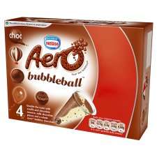 Nestle Aero Bubbleball 4 X 100Ml   Groceries   Tesco Groceries