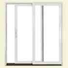 JELD WEN Tradition 71 in. x 79 in. White Left Hand, Aluminum Clad 