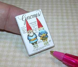 Miniature Gnomes Book, 1/12 Scale DOLLHOUSE Miniatures  