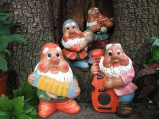 Garden Gnomes 6 Ceramic Elf Yard Decor Dwarf 8x  