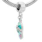  Sandal Dangle Crystal Beads   Pandora Charm & Bracelet Compatible
