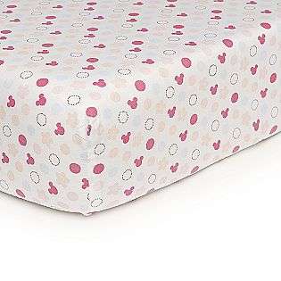 Minnie Mouse Fitted Sheet  Disney Baby Bedding Sheets 