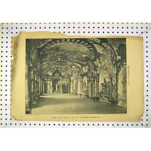 1916 Ducal Palace Mantua Salon Rivers Refectory Print 
