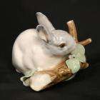 RETIRED LLADRO #4773 Rabbit Eating (gray)  