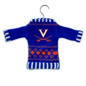 Pack of 3 NCAA Virginia Cavaliers Knit Sweater Christmas Ornaments 5.5 