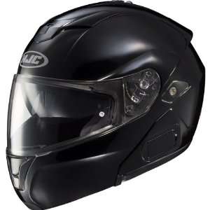   Solid Mens Sy Max III Street Racing Motorcycle Helmet   Black / Small