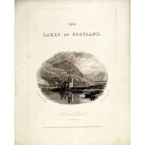   Sutherlandshire Arduraick Castle Scotland Lakes Print