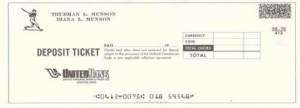 THURMAN MUNSON Yankees Original Check Deposit LOA  