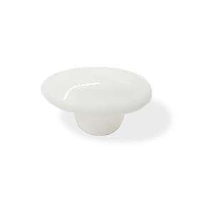  Oval White Ceramic Knob 1 1/4 L P95718V W C7