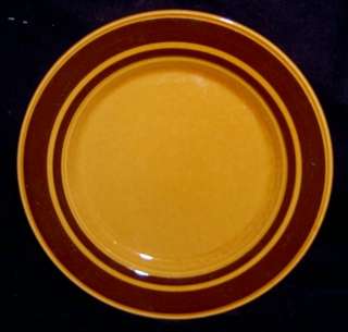 Staffordshire Potteries Kiln Craft Mustard Brown Plate  