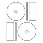   CD / DVD Labels Memorex compatible Full Face (300 White Sheets 600 CD