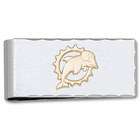 LogoArt Miami Dolphins Gold Plated Brass Money Clip