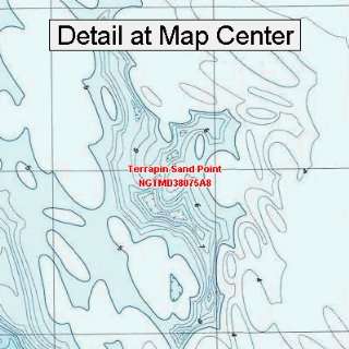  USGS Topographic Quadrangle Map   Terrapin Sand Point 