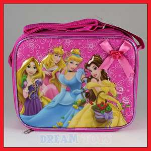 Disney Princess Flowers Tangled Insulated Lunch Bag Box  