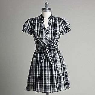   Plaid Lurex Stitch Shirt Dress  Speechless Clothing Juniors Dresses