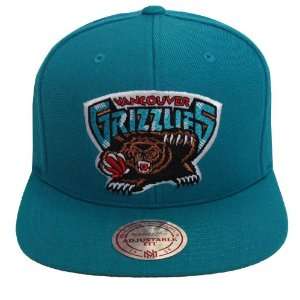 Vancouver Grizzlies Mitchell & Ness Logo Fleece Snapback Cap Hat All 