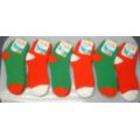 bulk savings 355742 ladies fuzzy christmas ankle socks case of