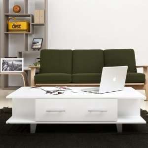  Claire Coffee Table in Matte White Furniture & Decor