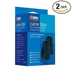  Carex Rubber Cane Tips, 2 Cane Tips (Pack of 2) Health 