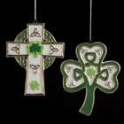 KSA Club Pack of 24 Luck of the Irish Cross and Shamrock Christmas 