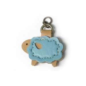  Zipper Pull   blue sheep   faux leather Arts, Crafts 