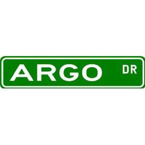  ARGO Street Sign ~ Family Lastname Sign ~ Gameroom 