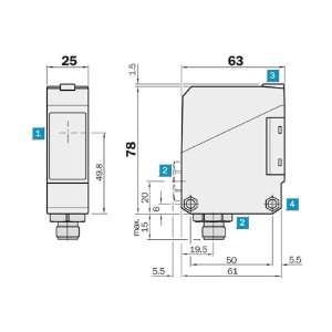  ABB, FS401EC 32/0.03, 804325442534, 2 POLE RCBO C 32A 0 