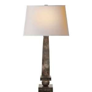   NP Chart House 1 Light Table Lamps in Sheffield Nickel