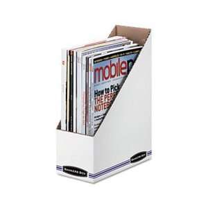  Corrugated Cardboard Magazine File, 4 x 9 1/4 x 11 3/4 